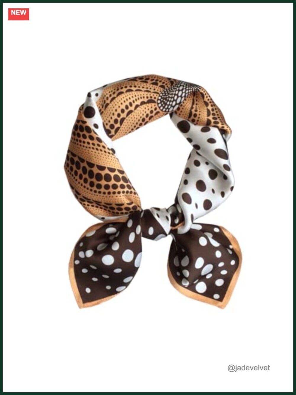 100% Mulberry Silk Small Square Scarf, Digital Printed Neckerchief, Lightweight